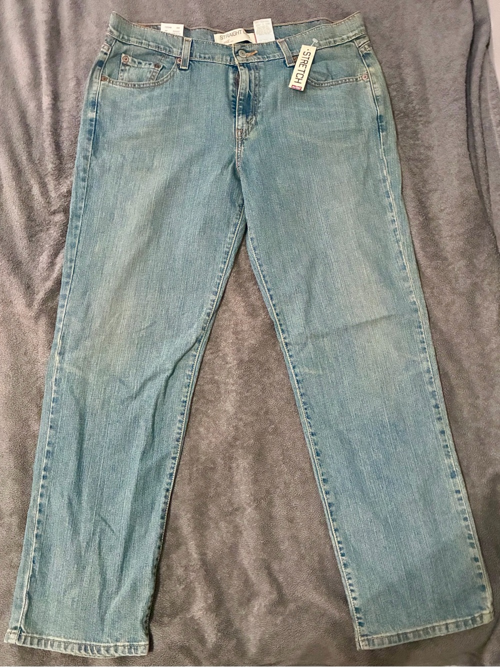 Levi’s straight leg stretch 505 woman’s jeans 14 short NWT